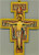 San Damiano Crucifix measures 7 and 3 quarters inches and is made of wood LALPG527