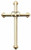 Wedding Wall Cross High Polish Plain Cross over satin Finish Budded Cross Gold Rings at center 8 inches Made In Italy CTNC303 Wedding Wall Cross High Polish Plain Cross over satin Finish Budded Cross Gold Rings at center 8 inches Made In Italy CTNC303