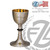 Chalice and Paten Set | Straight Hammered Oxidized Finish | 480B | Ziegler | USA Chalice and Paten Set | Straight Hammered Oxidized Finish | 480B | Ziegler | USA