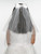 First Communion Veil with bow and comb headpiece  features cross charm measures 20 inches with Finished EdgeS RO65392 First Communion Veil with bow and comb headpiece  features cross charm measures 20 inches with Finished EdgeS RO65392