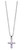 Cross Necklace made from pink Cubic Zirconia measures 1 half inch on 16 inch Rhodium Plated Chain comes with Gift Box MAP21 Cross Necklace made from pink Cubic Zirconia measures 1 half inch on 16 inch Rhodium Plated Chain comes with Gift Box MAP21