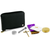 Portable Mass Kit with Black Zippered Case shown closed with items beside it 