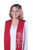 Stole/Scarf - Confirmation - Style Red Scarf w/ White Dove