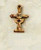 Wooden Communion Cross with Eucharist and Chalice design - Made in Italy