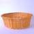 Offertory Collection Round Basket light brown golden honey color wicker style3