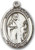 Sterling Silver Oval Medal-Size Small-18" Chain-5/8"-St. Brendan Sterling Silver Oval Medal-Size Small-18" Chain-5/8"-St. Brendan