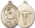 14K Gold Filled Oval Medal-Size Medium-18" Chain-7/8"-St. Camillus (Medicinal Medal)