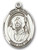 Sterling Silver Oval Medal-Size Small-18" Chain-5/8"-St. David Sterling Silver Oval Medal-Size Small-18" Chain-5/8"-St. David
