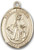 14 Karat Oval Medal-Size Large-1 1/4"-St. Dymphna 14 Karat Oval Medal-Size Large-1 1/4"-St. Dymphna