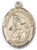 14 Karat Oval Medal-Size Small-5/8"-St. Gabriel