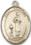 14 Karat Oval Medal-Size Large-1 1/4"-St. Genesius
