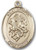 14 Karat Oval Medal-Size Large-1 1/4"-St. George 14 Karat Oval Medal-Size Large-1 1/4"-St. George
