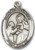 Sterling Silver Oval Medal-Size Medium-18" Chain-7/8"-St. John of God