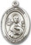 Sterling Silver Oval Medal-Size Small-18" Chain-5/8"-St. John the Evangelist