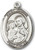 Sterling Silver Oval Medal-Size Small-18" Chain-5/8"-St. Joseph
