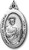 Sterling Silver Oval Medal-24" Chain-3/4"x1 1/8"-St. Jude