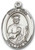 Sterling Silver Oval Medal-Size Large-24" Chain-1 1/4"-St. Jude Sterling Silver Oval Medal-Size Large-24" Chain-1 1/4"-St. Jude
