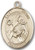 14 Karat Oval Medal-Size Large-1 1/4"-St. Kevin 14 Karat Oval Medal-Size Large-1 1/4"-St. Kevin