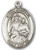 Sterling Silver Oval Medal-Size Large-24" Chain-1 1/4"-St. Raphael Sterling Silver Oval Medal-Size Large-24" Chain-1 1/4"-St. Raphael