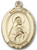 14 Karat Oval Medal-Size Small-5/8"-St. Rita