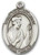 Sterling Silver Oval Medal-Size Large-24" Chain-1 1/4"-St. Thomas More
