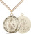 Round Medium Miraculous Medal Gold Filled with 24" Chain 