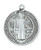 1 inch sterling silver saint benedict medal on 24 inch chain made in u s a MAL2514BN 1 inch sterling silver saint benedict medal on 24 inch chain made in u s a MAL2514BN