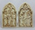 Diptych Crucifixion Aged Ivory Color Accented By Hand made of Resin shows Crucifixion and crowning of Mary measures 5 inches by 8 inches by 1 and 1 half inches PT9509 Diptych Crucifixion Aged Ivory Color Accented By Hand made of Resin shows Crucifixion and crowning of Mary measures 5 inches by 8 inches by 1 and 1 half inches PT9509