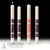 Advent Candle Set | 51% Beeswax, White with Gold Bands Advent Candle Set | 51% Beeswax, White with Gold Bands