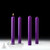 Advent Alter Candles | 4 Purple | 51% Beeswax | 1-1/2 x 12 | 82112404| Cathedral