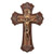 Wall Cross | Oak Look Finish| Victorian Style | Antique Gold Accents | 10-1/4" x 6-3/4" Wall Cross | Oak Look Finish| Victorian Style | Antique Gold Accents | 10-1/4" x 6-3/4"