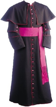 House Cassock | Roman | Black with Shoulder Cape | Toomey | 356 - F.C ...