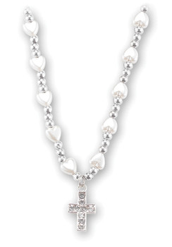 【STONEHENgE】Silver Material Pearl Heart Necklace SC1785 STONEHENgE】Silver Material Pearl Heart Necklace SC1785