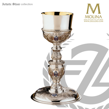 Plateresque Chalice & Paten, 8-7/8