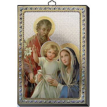 Holy Family | Gold and Silver Stamping | Wall Plaque | 4