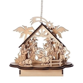 Manger Wisemen Nativity Scene Nativity Unique Design Christmas Die Cuts Kraft Cardstock Six Sets
