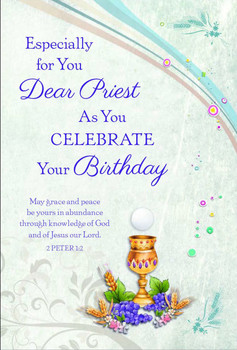 Priest Birthday Greeting Card Especially For You Blessed