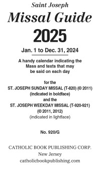 2026 Saint Joseph Missal Guide – Sunday & Weekday Missals