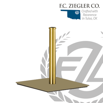 Crozier Stand | Satin Gold Steel Base | F.C. Ziegler Co.
