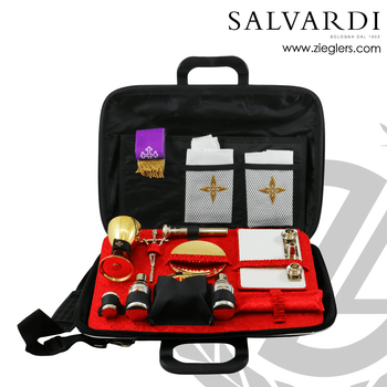 Waterproof backpack with mass kit 24-karat gold plated brass