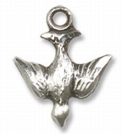 Sterling Silver Holy Spirit Pendant - Stainless Steel 18" Chain - F.C ...
