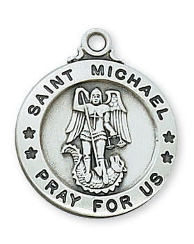 St Michael the Archangel Necklace, Sterling, 20