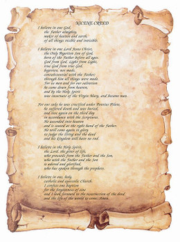Nicene Creed Prayer Updated Version - Print Only - F.C. Ziegler Company