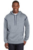 Fisher Paykel 578913 Sport-Tek Men's Tech Fleece Colorblock Hooded M Grey Heather/True Navy