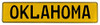 Fisher Paykel 547631 Vintage Parts Yellow Stamped Street Sign Mancave Wall Art (Oklahoma)