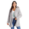 Fisher Paykel 841568 AIEason Women's Hooded Jacket Winter Warm Cardigan Long-Sleeved Solid Color Casual Outwear in The Long Coat Gray