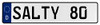 Fisher Paykel 577369 Vintage Parts Wall Art (Salty 80 White Stamped Aluminium Deutschland License Plate Man cave)