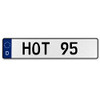 Fisher Paykel 575008 Vintage Parts HOT 95 White Stamped Aluminum Deutschland License Plate Mancave Wall Art