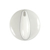 Whirlpool 74008947 CORPORATION WP KNOB (WHT & CHR) 85