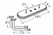 MUSIC CITY METALS 1510271112 Stainless Steel Burner Replacement for